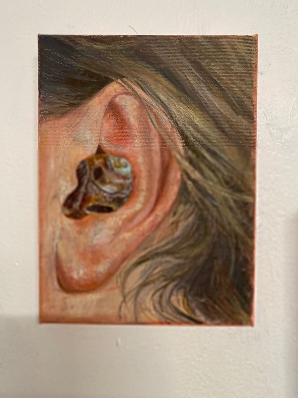 Secret — Huile sur toile, peinture de Sarah Jacquin