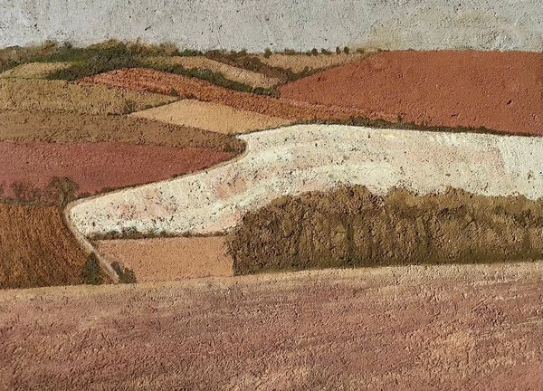 Coline de Rahay — Enduits en terre crue, peinture à l’ argile, œuvre en terre crue de Sarah Jacquin
